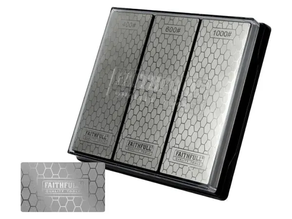 Faithfull Kit Affilatura Pietre Diamantate 3 Pietre