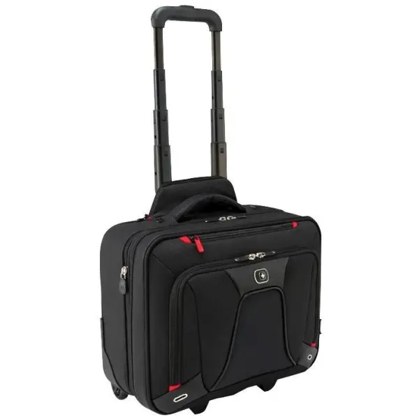 WENGER SWISS GEAR Transfer 16″ Expandable Laptop Roller Case, Black
