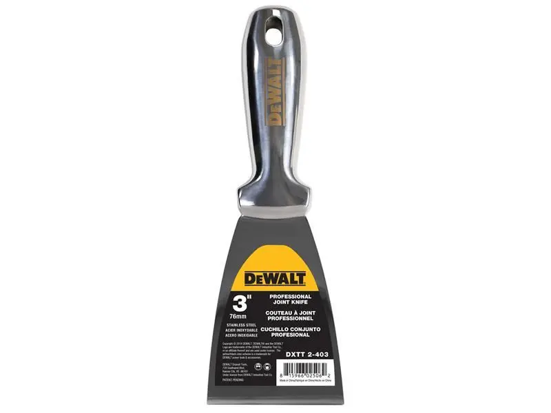 DEWALT 스테인리스 스틸 조인트/필링 나이프 75mm (3인치)