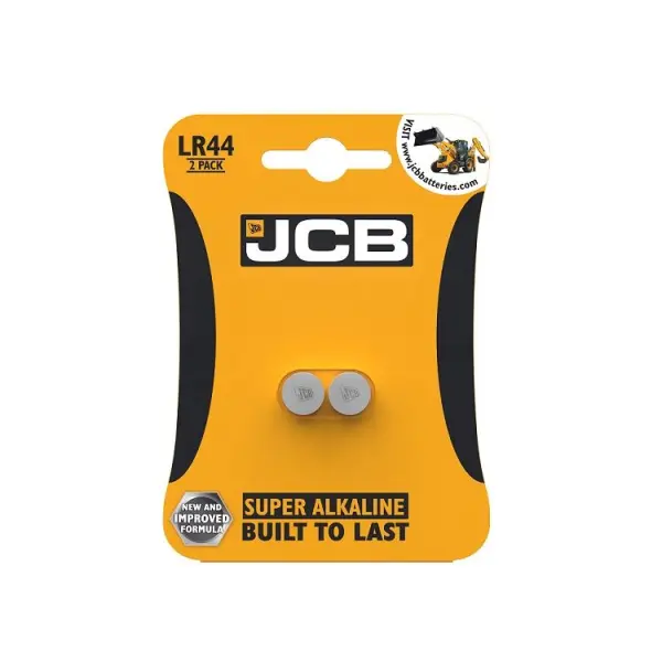 JCB LR44 Cell Battery, 2-Pack