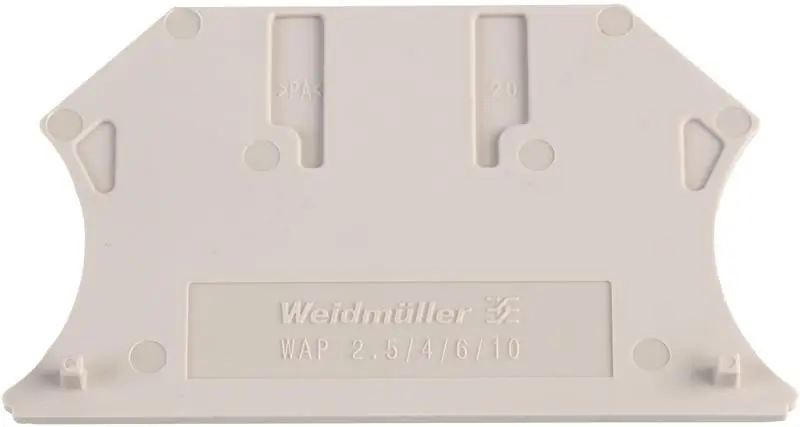 WEIDMULLER DINレールエンドカバー ベージュ