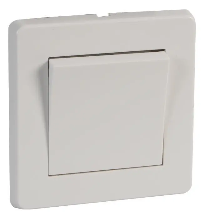 Interrupteur va-et-vient Crabtree 1 module 10A, Blanc