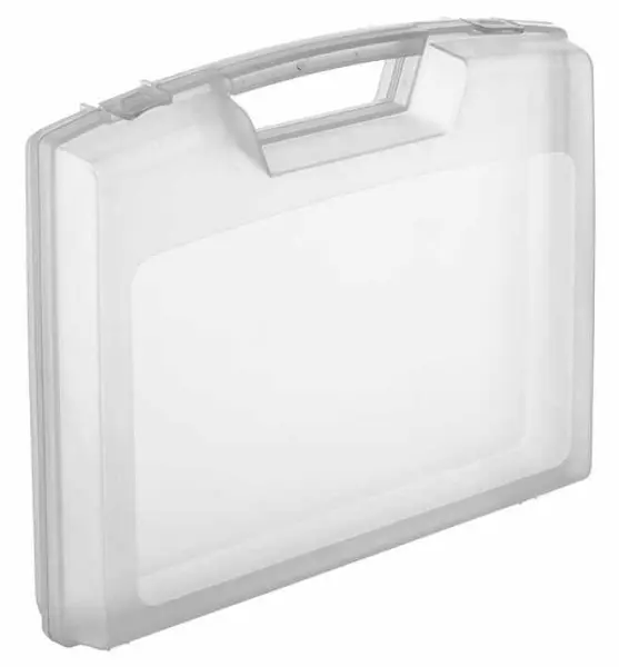 RARAION クリアプラスチックブリーフケース フォーム付き 48mm × 240mm × 205mm