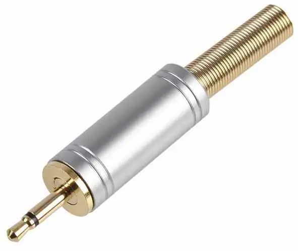 Fiche jack PRO-SIGNAL 2,5 mm, 2 pôles, plaquée or