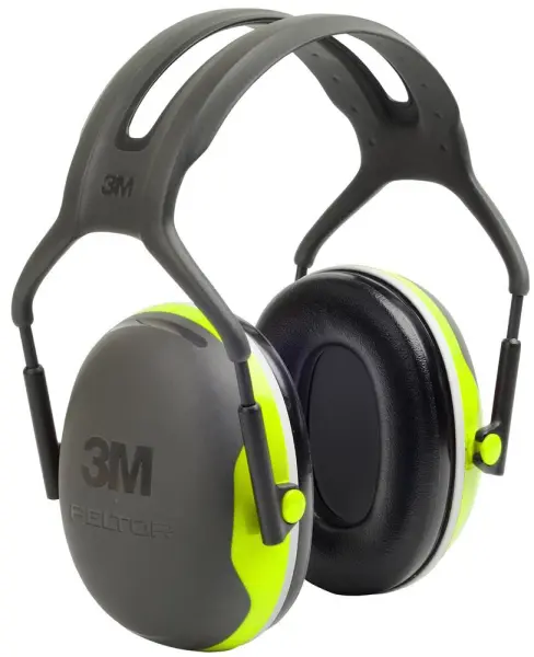3M PELTOR X4 Headband Ear Defenders Black/Bright Green 33dB
