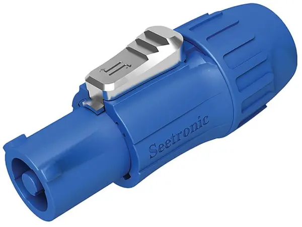 SEETRONIC Prise électrique verrouillable bleue, 250V AC, 20A, IP65