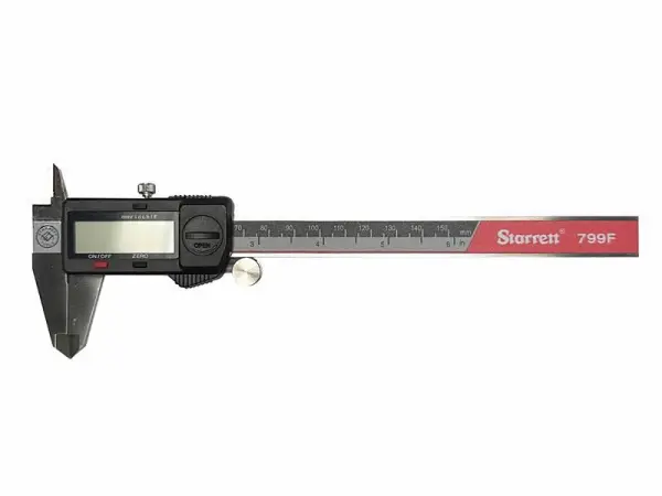 Starrett Fractional Display Caliper, 150mm, Stainless Steel