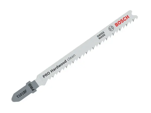 Bosch T101BF PRO Hardwood Jigsaw Blades, 100mm, Pack of 5