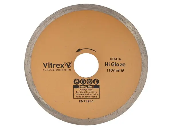 Vitrex Hi Glaze Diamantschijf 110mm tegelsnijder
