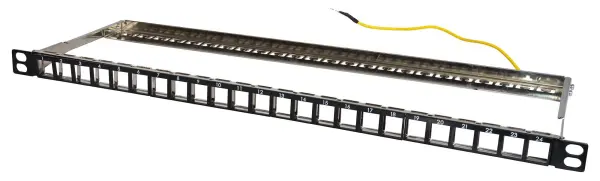 TUK LTD 24 Port 0.5U Unpopulated Keystone Coupler Patch Panel