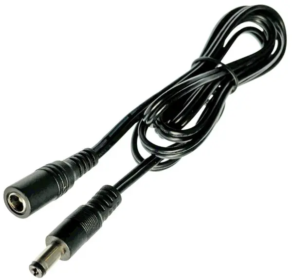 TIGER 2.1mm DC 연장 케이블, 3m, 16AWG, 블랙