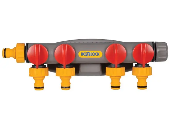 Hozelock 2150 4-Way Tap Connector with Flow Control