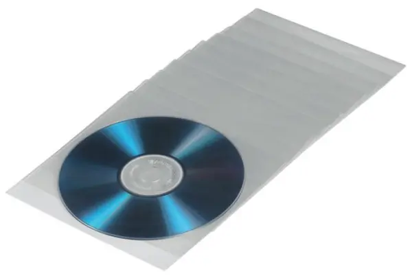 HAMA Transparent CD/DVD Protective Sleeves, 50 Pack