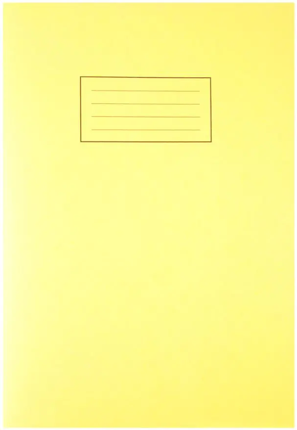 SILVINE Caderno A4 Linhas Amarelo, 80 Páginas