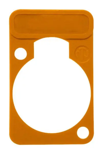 NEUTRIK D-sub Shell Lettering Plate, Orange, etherCON