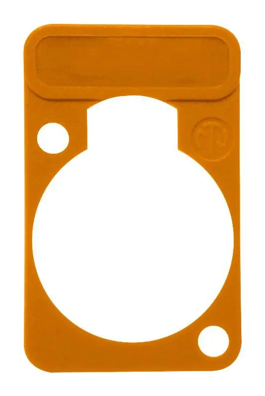 NEUTRIK D-sub Shell Lettering Plate, Orange, etherCON
