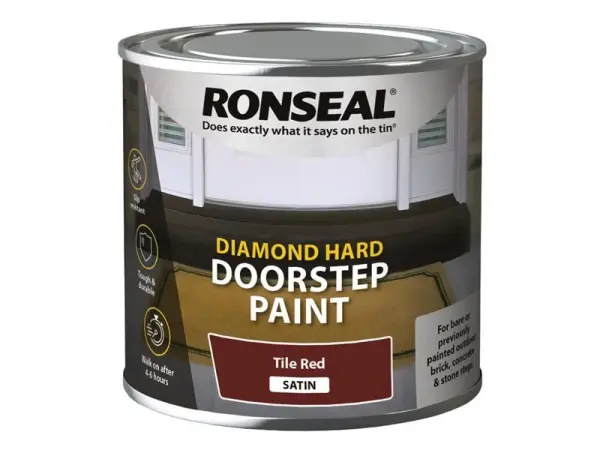 Ronseal Diamond Hard Stufenfarbe Rot 250ml - extrem strapazierfähig