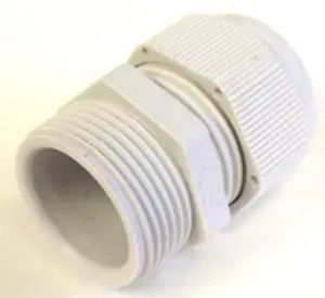 PRO POWER M25 IP68 Nylon Cable Gland, White