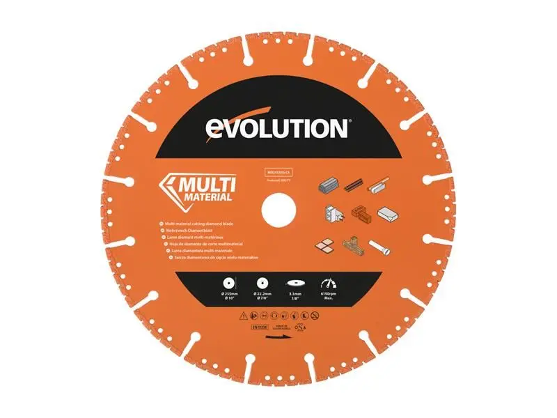 Evolution Disco de diamante para demolición multiusos 255x22,2mm