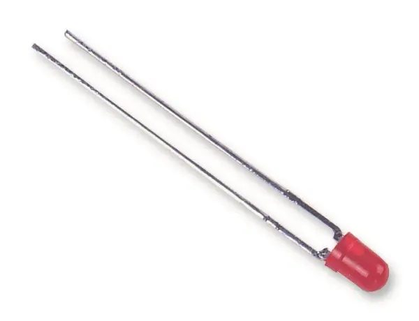 BROADCOM HLMP-1600 3mm 5V Red LED Lamp with Integrated Resistor