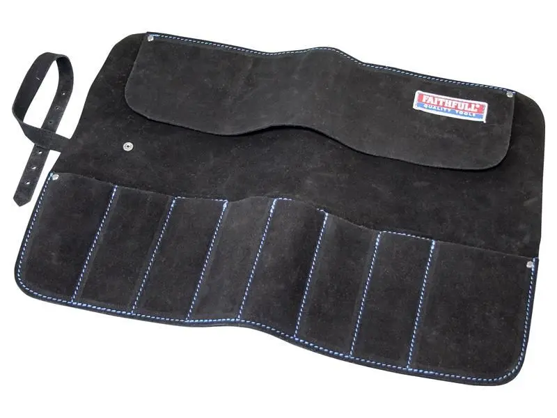 Faithfull 8-Θήκη Εργαλείων από Δέρμα για Σμιλαριά