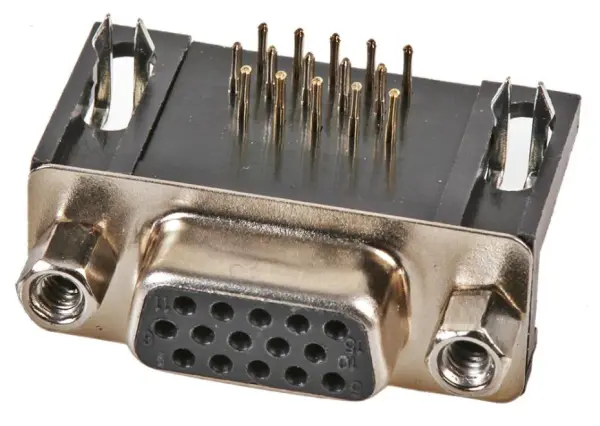PRO SIGNAL Vysokohustotní 15kolíkové D-Sub zásuvka, pravý úhel pro DPS