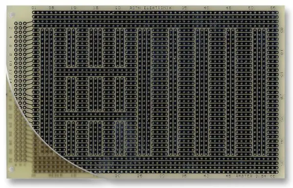 ROTH ELEKTRONIK Placa de Circuito Eurocard FR4, 2.54mm, 160x100mm
