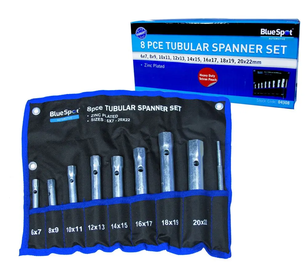 Blue Spot Tools Kit de Chaves de Tubo de 8 Peças (6-22mm)