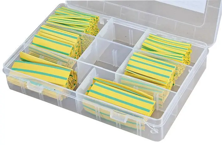 PRO POWER 2:1 Heat Shrink Kit, Yellow/Green, 3.2-12.7mm, 180 Sleeves