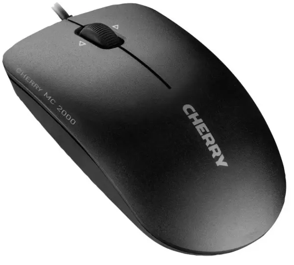 CHERRY MC 2000 Bedrade Muis met Kantelwiel, Zwart