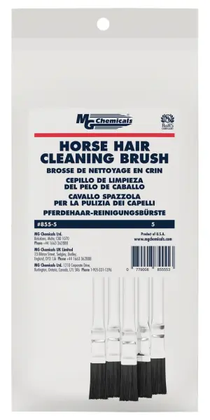 MG Chemicals Horse Hair Cleaning Brush, 5 Pack