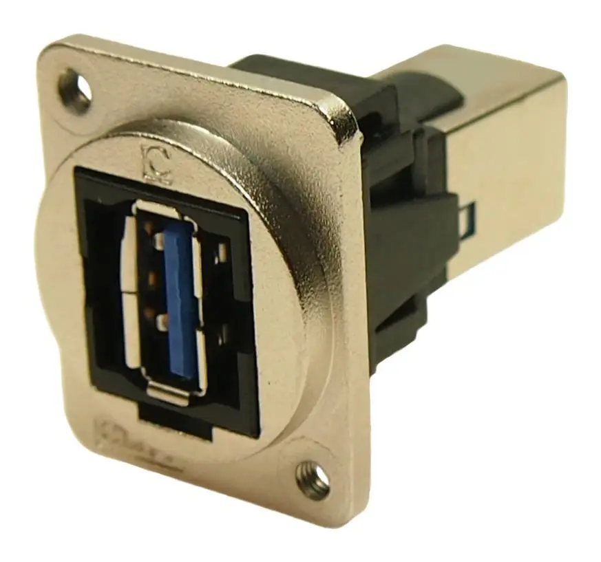 CLIFF ELECTRONIC COMPONENTS - Pengebum USB B 3.0 ke USB A 3.0, Logam, Perak