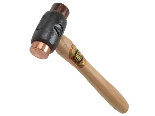 Thor 208 Copper/Hide Hammer, Size A (25mm), 355g