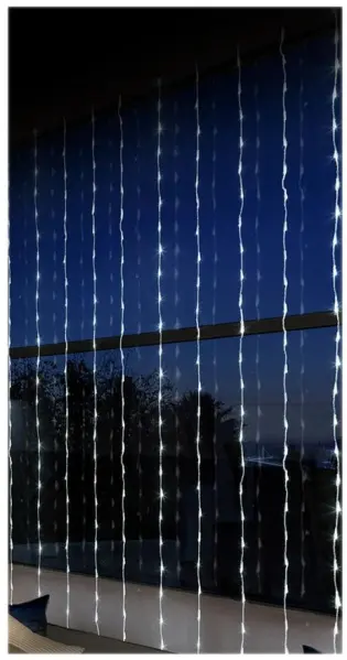PREMIER LED-Wasserfalllicht-Vorhang 240 LEDs, weiß, 2m x 1,5m