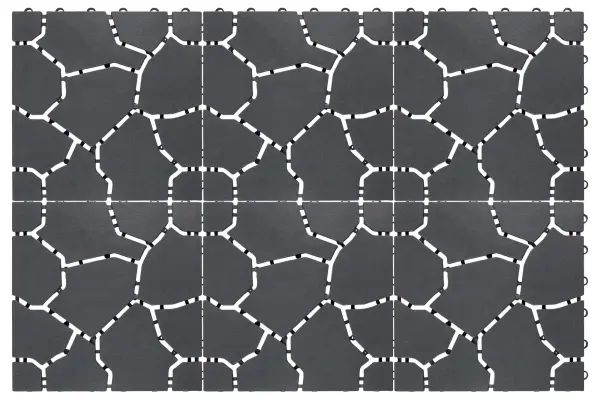 St Helens Plastic Interlocking Patio & Deck Tiles, 6 Pack