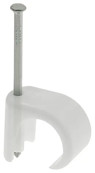 Q-CRIMP Unicrimp QRC Series Round Cable Clips, 3-5mm, Pack of 100 - Clear
