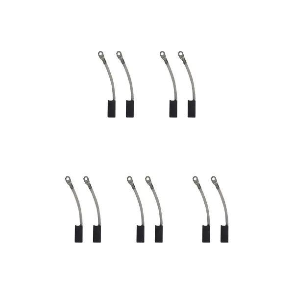 5 Sets of 2x Carbon Brushes for Black & Decker & Dewalt Drills (6x8x17mm)