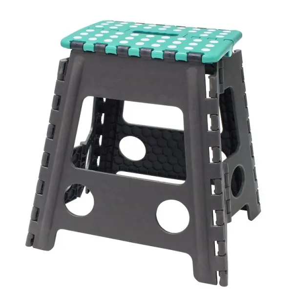 Tall Plastic Folding Step Stool 39cm, 150kg Max Load