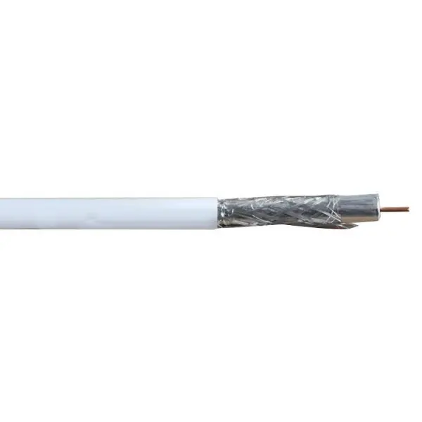 PRO POWER RG6U Coaxial Cable PVC 250m Reel - White
