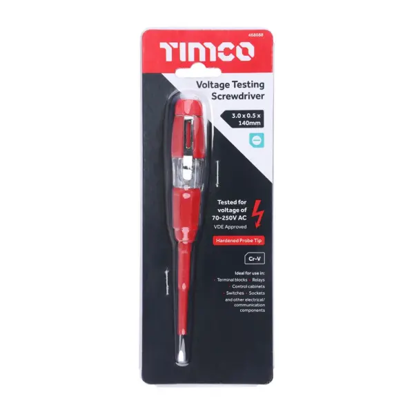 Timco - Κατσαβίδι Έλεγχου Τάσης, 70-250V AC, 140mm