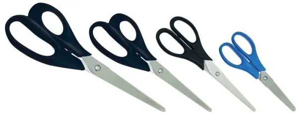Q Connect 13cm Multipurpose Scissors, Plastic Handles
