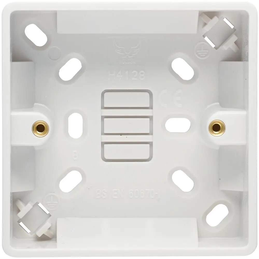 VOLEX ACCESSORIES White 1-Gang パトレスボックス 白色 29mm PVC製