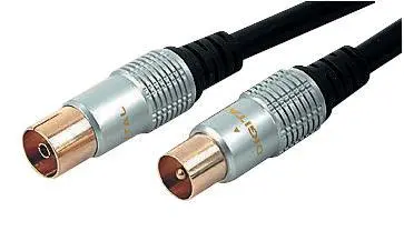 PRO SIGNAL Cavo Coassiale a Mezza Frequenza, Maschio a Femmina, 10m, Blu