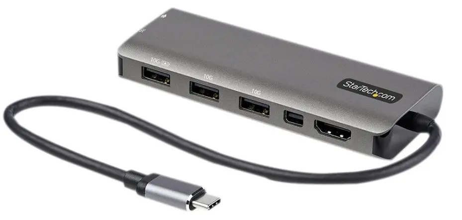 STARTECH USB-C Multiport Adapter with 4K Mini DisplayPort & HDMI