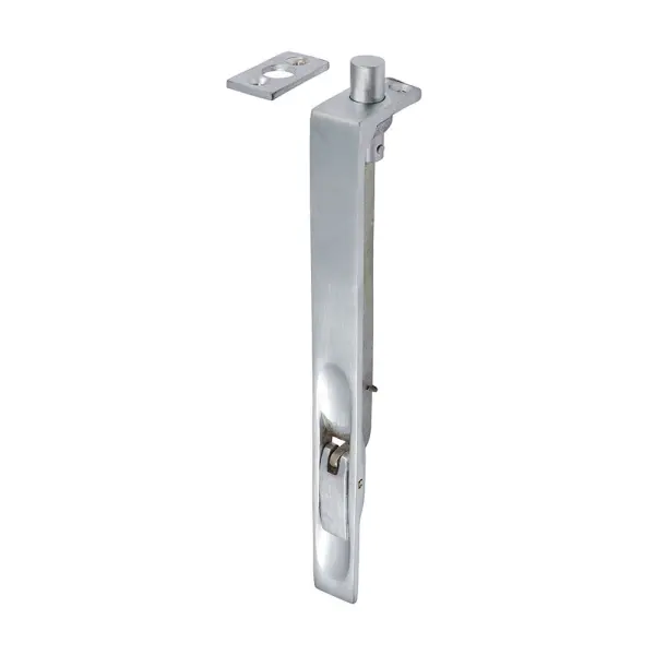 Timco Flush Bolt Lever Action, Brass, Satin Chrome, 200mm