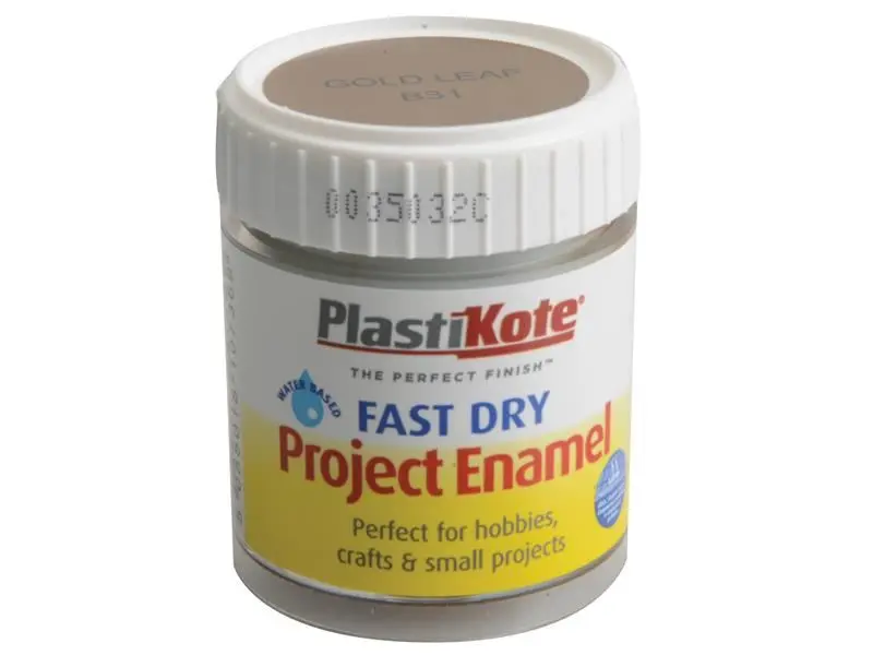 PlastiKote Fast Dry Enamel Paint - Gold Leaf, 59ml