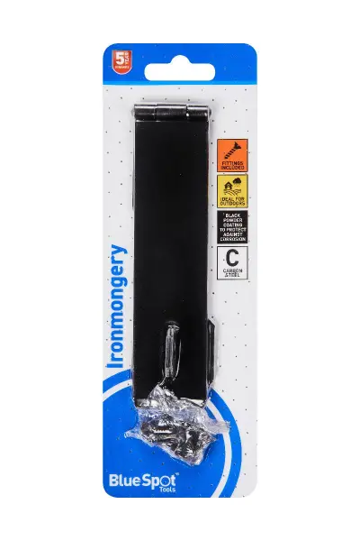 Blue Spot Tools 152毫米黑色粉末涂层铰链搭扣