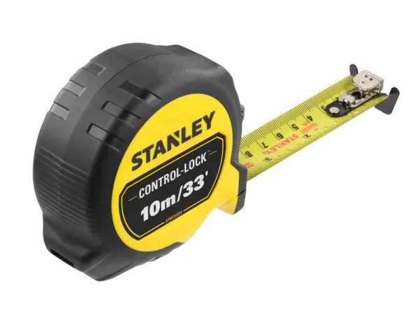 STANLEY CONTROL-LOCK Pocket Tape Measure, 10m/33ft, 25mm