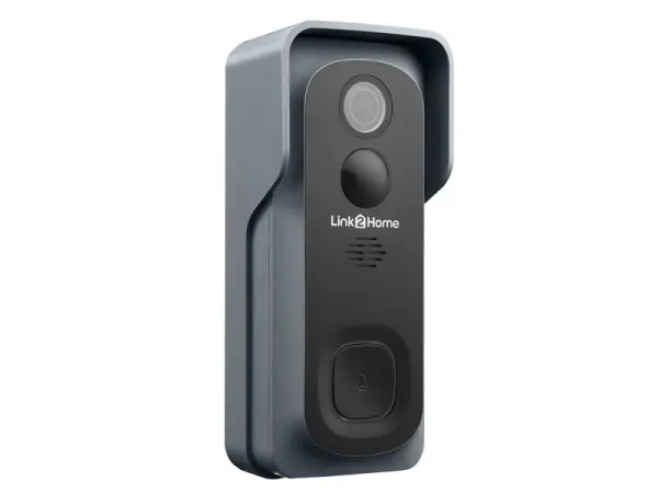 Link2Home - Wetterfeste (IP54) intelligente Batterie-Türklingel mit Kamera