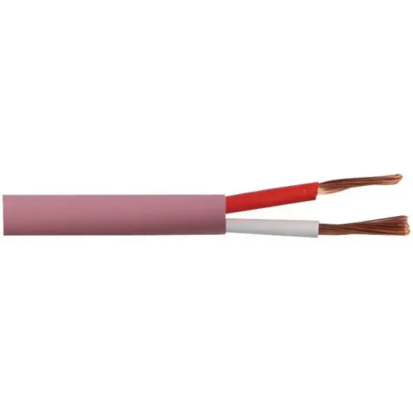 PRO POWER 1.5mm² Loudspeaker Cable LSHF 2 Core Pink Reel - 100m